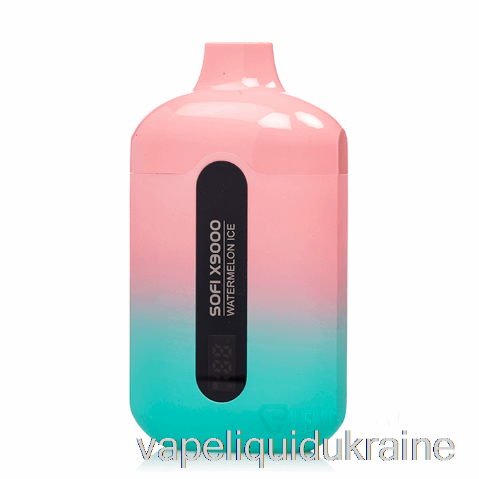 Vape Liquid Ukraine SOFI X9000 0% Zero Nicotine Smart Disposable Watermelon Ice